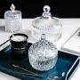 Danmu 1Pc of Lead Free Glass Candy Dish Storage Jar with Lid Cookie Jar Jewelry Box Buffet Jar Biscuit Container (260ML) Danmu 1Pc of Lead Free Glass Candy Dish Storage Jar with Lid Cookie Jar Jewelry Box Buffet Jar Biscuit Container (260ML)