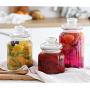 Sealed Glass Bottle Storage Jar Food Grains Moisture-proof Honey Jam Coffee Seal Storage Cans DELICATEWNN (Capacity : 650ml1)