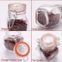 Mini Spice Jars,Encheng Glass Jars With Airtight Lids 4 oz And Leak Proof Rubber Gasket,Small Mason Jars With Hinged Lids For Kitchen,Small Storage Containers With Twine n Tags Labeling 30 Pack