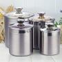 Sinardo 02553 4-Piece Canister Set Stainless Steel