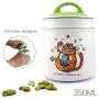 Bouteille à friandises pour chats en céramique, adorable, originale, fournitures pour animaux de compagnie (Couleur : Blanc) Bouteille à friandises pour chats en céramique, adorable, originale, fournitures pour animaux de compagnie (Couleur : Blanc)