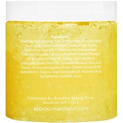 Brooklyn Botany 100% Natural Sweet Orange Body Scrub & Hand Scrub - Dual Action Exfoliator, Moisturizer For Great Skin- Made With Natural Orange Oil - Exfoliating Body Scrubs & Hand Scrubs - 10 oz