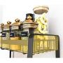 Bottle Shelf, Metal Seasoning Storage Rack 3 Tier Cans Spice Jar Holder Standing Countertop Rack for Kitchen Bathroom,45CM