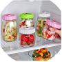 Vacuum Sealed Jar Transparent Glass Jar With Lid Snacks Candy Food Storage Bottle,S