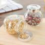 QIANZICAI Tea Cans, Red Persimmon Ceramic Storage Jars, Everything Goes Well, Creative Gifts, Gifts/Ornaments Tea Ceremony Accessories
