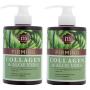 Mirth Beauty Collagen Cream Cream for Face and Body. Collagen Firming Cream with Aloe Vera and Green Tea Extract. Large 15oz jar with pump. (Two - 15oz)