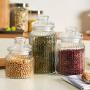 Kitchen Food Storage Jar Airtight Food Storage Sealed tank glass bottle of coarse grains of food Honey jam lemon pot little phial large storage tank Kimjang sub,1000ml 1994