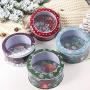 Gift Boxes 5Piece Children Christmas Gifts Iron Storage Jar Tin Box Decor Candy Box Bucket Decoration For Home Supplies Creative Arts Craft Diy Red 14X7Cm