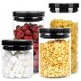 Glass Sealed Jars, Kitchen Household Grain Storage Tanks, Storage Spices/Flower Tea/Oatmeal/Coffee Beans
