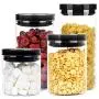Glass Sealed Jars, Kitchen Household Grain Storage Tanks, Storage Spices/Flower Tea/Oatmeal/Coffee Beans