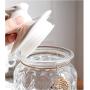 Glass Jar Sugar Bowl Glass Bottles Spice Jars Jar Storage Tank Seasonings For Condiments Decoration,A