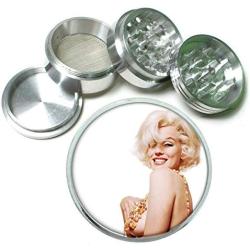 Marilyn Monroe Naked Wearing Necklace Sexy Vintage Aluminum Tobacco Herb Spice Grinder