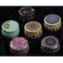 Betoores DIY Candle Tin Jars National Style Round Container Tins Storage Box Empty Tins for Cookies,Candy,DIY Candles,Scented Tea(6PCS)