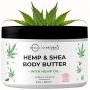 O Naturals Organic Moisturizing Body Lotion Hemp Cream with Shea Body Butter. Rose Hip Oil Cellulite Cream Vitamin E Jojoba Oil Scar & Stretch Mark Remover Dry Skin Hydrating Legs Massage Cream 250ml