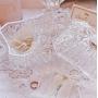 YL LY Crystal High Transparent Glass Vintage Engraving Pattern Original Candy Jar Jewelry Box Storage Tank
