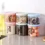 Transparent Kunststoff Lebensmittelbehälter Box Container für Lebensmittel und Obst Grün 700ML