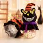 SuperCS Halloween Reusable Transparent Candy Jar Kids Portable Doll Decoration Storage Cans