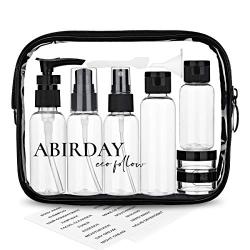 Travel Bottles Containers & Travel Size Toiletries Accessories Bottles with Toiletry Bag for Liquids Leak-Proof & TSA Approved Carry-on for Airplane - Women/Men (SET-A 12-in-1)