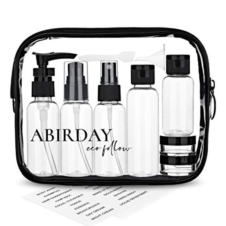 Travel Bottles Containers & Travel Size Toiletries Accessories Bottles with  Toiletry Bag for Liquids Leak-Proof