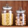YTF-Glass sealed cans, large transparent kitchen storage tank, easy to clean, insect proof and moisture proof