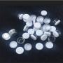 25 Pcs 15ML 0.5OZ Empty Refillable Plastic Makeup Eyeshadow Glitter Storage Bottle Pot Sample Eye Cream Emulsion Container Jar Portable Trial Packing Vial (White Lid)