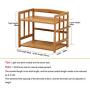 Kitchen shelf Microwave Oven Stand Storage Standing Spice Rack Countertop Storage Organizer 2-tier Spice Bottle Jars Rack Adjustable shelf household storage rack multi-function storage