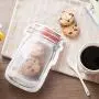 KCPer 10 pieces Mason Jar Zipper Bags,Food Storage Snack Sandwich Ziplock Bags,Reusable Airtight Seal Food Storage Bags,Leakproof Food Saver Bags for Travel Camping and Kids KCPer 10 pieces Mason Jar Zipper Bags,Food Storage Snack Sandwich Ziplock Bags,Reusable Airtight Seal Food Storage Bags,Leakproof Food Saver Bags for Travel Camping and Kids
