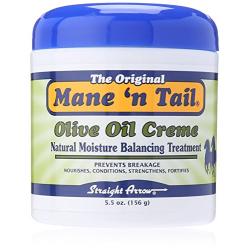 Mane n Tail Olive Oil Creme NATURAL MOISTURE BALANCING TREATMENT 5.5 Ounce