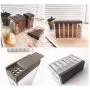 Kitchen Seasoning Bottles Jars Boxes Plastic Spice Lid Can Sugar Layers Storage Organizer Box Home Item,Color D