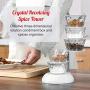 Matoen Crystal Rotatable Seasoning Box Creative Vertical Multi-layer Spice Jars Flavoring Utensils Household Condiments Jars Space Saving Glass Food Storage Jar (Green)