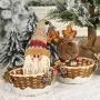 Panier de Rangement Anniversaire Noël avec Bonbons, Décoration, Père Noël, Cadeau de Noël (Bonhomme Neige)