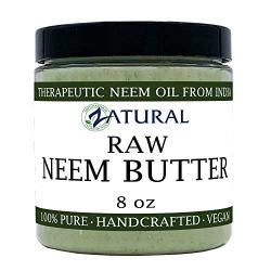 Organic Neem Butter-Coconut Oil, Neem Oil, Neem Leaf, Marula Oil, Kokum Butter, Rosemary (8 Ounce)