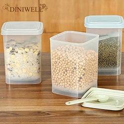 Storage Baskets - Plastic Food Storage Box for Kitchen Food Keep Fresh Jar Bins Container Space-Saving Fridge Storage Boxes