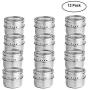 | Storage Bottles & Jars | 12pcs/6pcs Stainless Steel Spice Jars Set Cans for Herb Salt Pepper Spices Magnetic Spice Tins Condiment Pot Storage Containers | by HUDITOOLS | 1 PCs