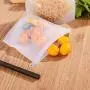 Wiederverwendbare Silikon-Lebensmittelbehälter, WOHOME - Gefrierbeutel, luftdicht, lebensmittelecht, vielseitig für Gemüse, Flüssigkeiten, Snacks, Fleisch, Obst/4x Groß (50oz+) + 4x Klein (30oz)