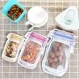 Mason Jar Pattern Food Saver Storage Bags Kitchen Organizer Childrens Snacks Fresh Bags Well Sealed S M L (Capacity : 4pack-S)