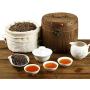 Liveday Mini Wooden Barrel Canister Vintage Retro Storage Box for Tea Leaf Flour Coffee Bean Decorative Container with Lid for Home Office