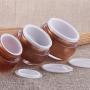 Erioctry 1PCS 10ml/15ml/30ml Leere Gold Upscale Refillbare Acryl Make-up Kosmetik Gesichtscreme Lotion Jar Flasche Behälter mit Liner und Schmetterlingsgravur Schraubdeckel (30ml / 1oz)
