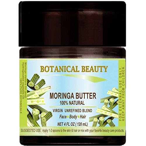 MORINGA BUTTER –OIL 100% Natural/VIRGIN UNREFINED BLEND / 100% PURE BOTANICAL. 4 Fl.oz.- 120 ml. For Skin, Hair and Nail Care.