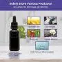 Infinity Jars 30 Ml (1 fl oz) Black Ultraviolet Glass Bottle w/Glass Eye Dropper 3-Pack Infinity Jars 30 Ml (1 fl oz) Black Ultraviolet Glass Bottle w/Glass Eye Dropper 3-Pack