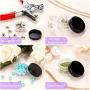 5 ml/ 5 Gram Cosmetic Containers 100 Pieces Plastic Sample Containers with Lids Round Pot Jar for Lip Balm and Lotion