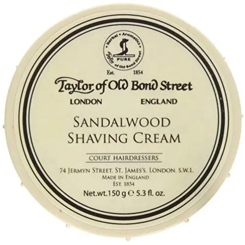 Taylor of Old Bond Street Sandalwood Shaving Cream Bowl, 5.3-Ounce 2PK