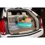 Homz Store N Stow(TM) 17 Gallon Quetschebehälter mit Rädern, Grau und Türkis-Basis mit Klarsichtdeckel, Klappbarer Lagerkasten, (Set von 4)
