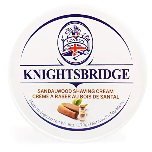 Knightsbridge - Sandalwood Shaving Cream 6.0 oz Made in England