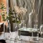 Fine Mouth Glass Storage Bottle Minimalist Scandinavian Vogue Transparent Desk Storage Jar Organizer Flower Container Decor,15 Cm