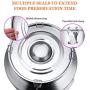 Cookie Jar Cereal Coffee Storage Containers Jar 304 Stainless Steel with Lids Airtight Bpa Free Large, Food Storage Containers Jar for Kitchen Pantry Organization Canister Candy Bulk, 28L/35L/48L