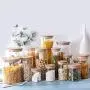 Cabilock Glass Jars 380ml Clear Spice Jars Sealed Canister Food Storage Container for Loose Tea Coffee Bean Sugar Salt (6.5 15 cm, with Bamboo Lid) Cabilock Glass Jars 380ml Clear Spice Jars Sealed Canister Food Storage Container for Loose Tea Coffee Bean Sugar Salt (6.5 15 cm, with Bamboo Lid)
