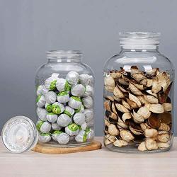 Glass Sealed Jars,Moisture-Proof Kitchen Food Containers, Storage Herbs/Cereals/Oatmeal/Pasta