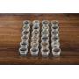 Stainless Steel Magnetic Spice Jars - Bonus Measuring Spoon Set - Airtight Kitchen Storage Containers - Stack on Fridge to Save Counter & Cupboard Space (Set of 24 PCS - Gray)