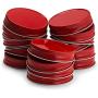 Mason Jar Lids, by Kook, Regular Mouth, Continuous Thread, Set of 16, Red